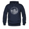 Michigan Hoodie - State Design Unisex Michigan Hooded Sweatshirt - navy