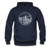 Michigan Hoodie - State Design Unisex Michigan Hooded Sweatshirt - navy