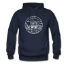 Nebraska Hoodie - State Design Unisex Nebraska Hooded Sweatshirt - navy