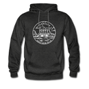 Nebraska Hoodie - State Design Unisex Nebraska Hooded Sweatshirt - charcoal gray