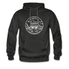 Nebraska Hoodie - State Design Unisex Nebraska Hooded Sweatshirt - charcoal gray