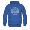 New Hampshire Hoodie - State Design Unisex New Hampshire Hooded Sweatshirt - royal blue