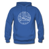 New Hampshire Hoodie - State Design Unisex New Hampshire Hooded Sweatshirt - royal blue