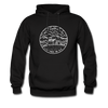 New Hampshire Hoodie - State Design Unisex New Hampshire Hooded Sweatshirt - black