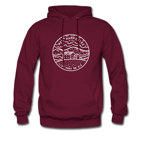 New Hampshire Hoodie - State Design Unisex New Hampshire Hooded Sweatshirt