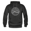 New Hampshire Hoodie - State Design Unisex New Hampshire Hooded Sweatshirt - charcoal gray