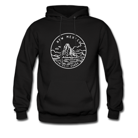 New Mexico Hoodie - State Design Unisex New Mexico Hooded Sweatshirt - black