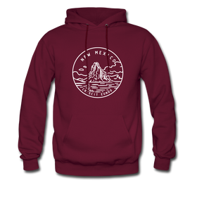 New Mexico Hoodie - State Design Unisex New Mexico Hooded Sweatshirt - burgundy