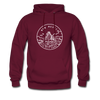 New Mexico Hoodie - State Design Unisex New Mexico Hooded Sweatshirt - burgundy