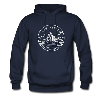 New Mexico Hoodie - State Design Unisex New Mexico Hooded Sweatshirt - navy
