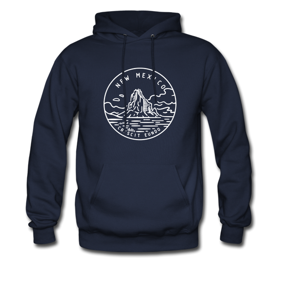 New Mexico Hoodie - State Design Unisex New Mexico Hooded Sweatshirt - navy