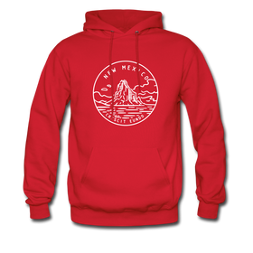 New Mexico Hoodie - State Design Unisex New Mexico Hooded Sweatshirt - red