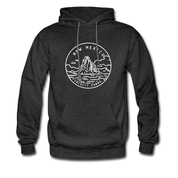 New Mexico Hoodie - State Design Unisex New Mexico Hooded Sweatshirt - charcoal gray