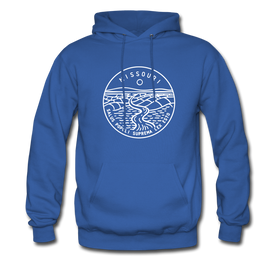 Missouri Hoodie - State Design Unisex Missouri Hooded Sweatshirt - royal blue