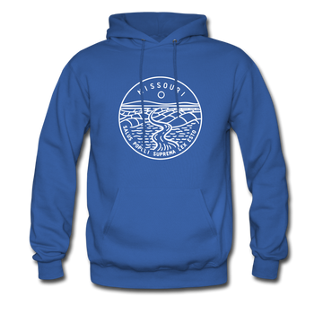 Missouri Hoodie - State Design Unisex Missouri Hooded Sweatshirt - royal blue