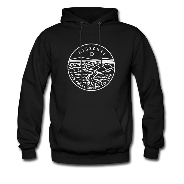 Missouri Hoodie - State Design Unisex Missouri Hooded Sweatshirt - black
