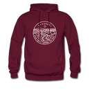 Missouri Hoodie - State Design Unisex Missouri Hooded Sweatshirt - burgundy