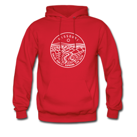 Missouri Hoodie - State Design Unisex Missouri Hooded Sweatshirt - red