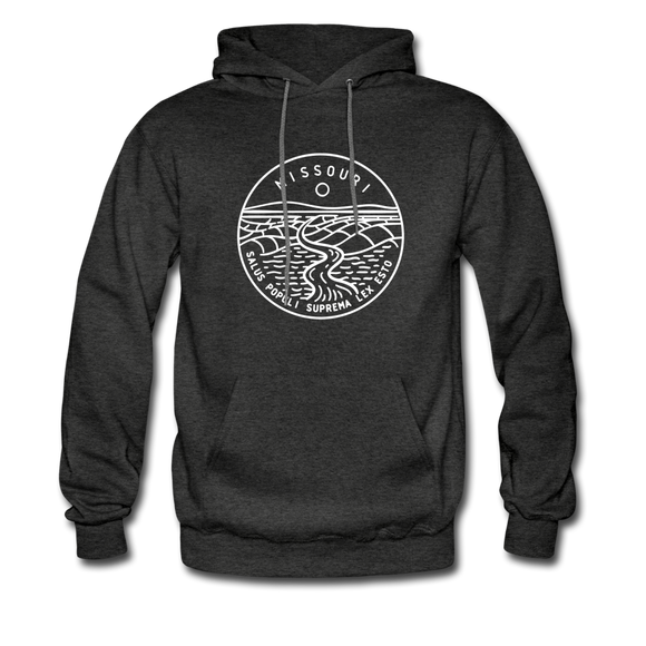 Missouri Hoodie - State Design Unisex Missouri Hooded Sweatshirt - charcoal gray