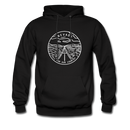 Nevada Hoodie - State Design Unisex Nevada Hooded Sweatshirt - black