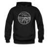 Nevada Hoodie - State Design Unisex Nevada Hooded Sweatshirt - black