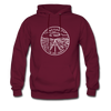 Nevada Hoodie - State Design Unisex Nevada Hooded Sweatshirt - burgundy