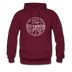Nevada Hoodie - State Design Unisex Nevada Hooded Sweatshirt - burgundy