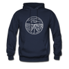 Nevada Hoodie - State Design Unisex Nevada Hooded Sweatshirt - navy