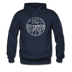 Nevada Hoodie - State Design Unisex Nevada Hooded Sweatshirt - navy