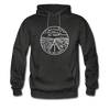 Nevada Hoodie - State Design Unisex Nevada Hooded Sweatshirt - charcoal gray