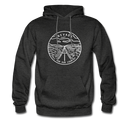 Nevada Hoodie - State Design Unisex Nevada Hooded Sweatshirt - charcoal gray