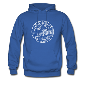 New Jersey Hoodie - State Design Unisex New Jersey Hooded Sweatshirt - royal blue