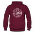 New Jersey Hoodie - State Design Unisex New Jersey Hooded Sweatshirt - burgundy