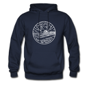 New Jersey Hoodie - State Design Unisex New Jersey Hooded Sweatshirt - navy