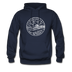 New Jersey Hoodie - State Design Unisex New Jersey Hooded Sweatshirt - navy