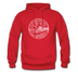 New Jersey Hoodie - State Design Unisex New Jersey Hooded Sweatshirt - red