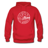 New Jersey Hoodie - State Design Unisex New Jersey Hooded Sweatshirt - red