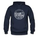 Mississippi Hoodie - State Design Unisex Mississippi Hooded Sweatshirt - navy