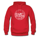 Mississippi Hoodie - State Design Unisex Mississippi Hooded Sweatshirt - red