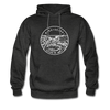Mississippi Hoodie - State Design Unisex Mississippi Hooded Sweatshirt - charcoal gray