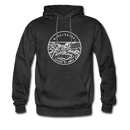 Mississippi Hoodie - State Design Unisex Mississippi Hooded Sweatshirt - charcoal gray