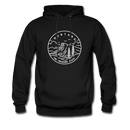 Montana Hoodie - State Design Unisex Montana Hooded Sweatshirt - black