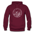 Montana Hoodie - State Design Unisex Montana Hooded Sweatshirt - burgundy