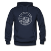 Montana Hoodie - State Design Unisex Montana Hooded Sweatshirt - navy