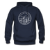 Montana Hoodie - State Design Unisex Montana Hooded Sweatshirt - navy