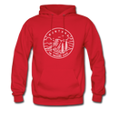 Montana Hoodie - State Design Unisex Montana Hooded Sweatshirt - red