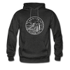 Montana Hoodie - State Design Unisex Montana Hooded Sweatshirt - charcoal gray