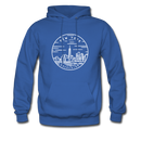 New York Hoodie - State Design Unisex New York Hooded Sweatshirt - royal blue