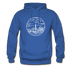 New York Hoodie - State Design Unisex New York Hooded Sweatshirt - royal blue
