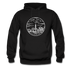 New York Hoodie - State Design Unisex New York Hooded Sweatshirt - black